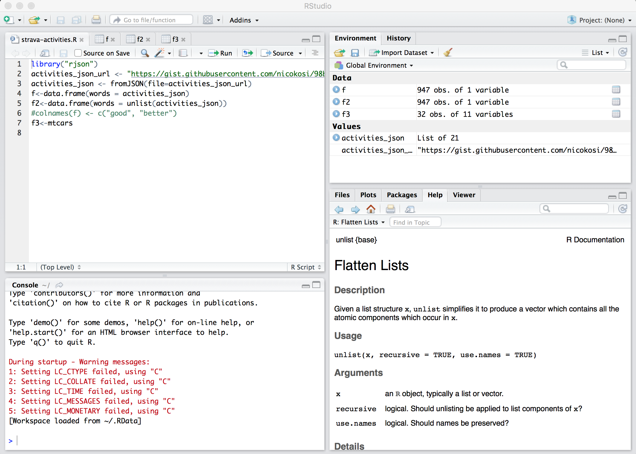 RStudio: an IDE for R platform